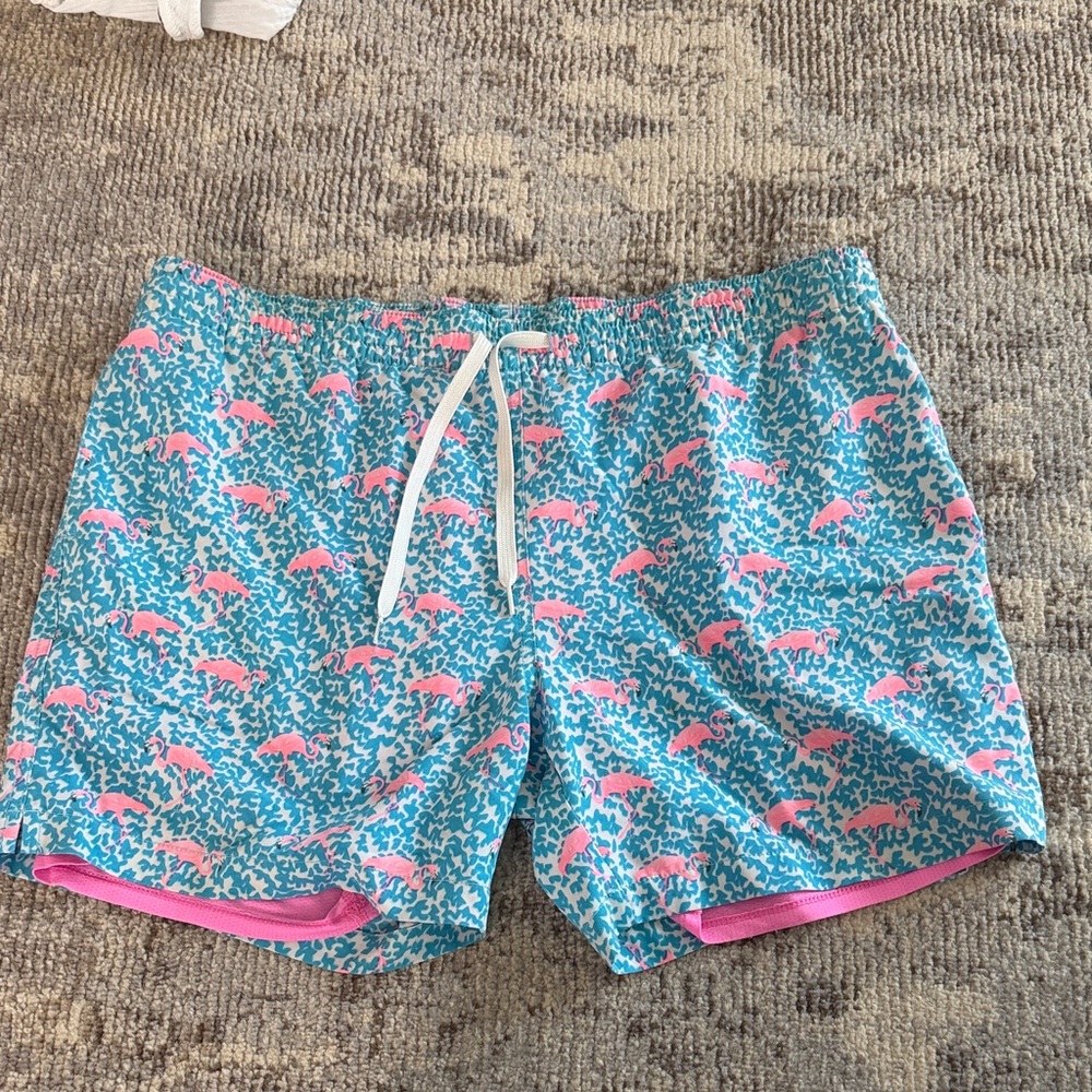 Chubbies Pink and Blue Swim Shorts